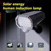 solar powered spotlights motion sensor lighting lawn body induction wall lamp rotating led new outdoor human garden lamp