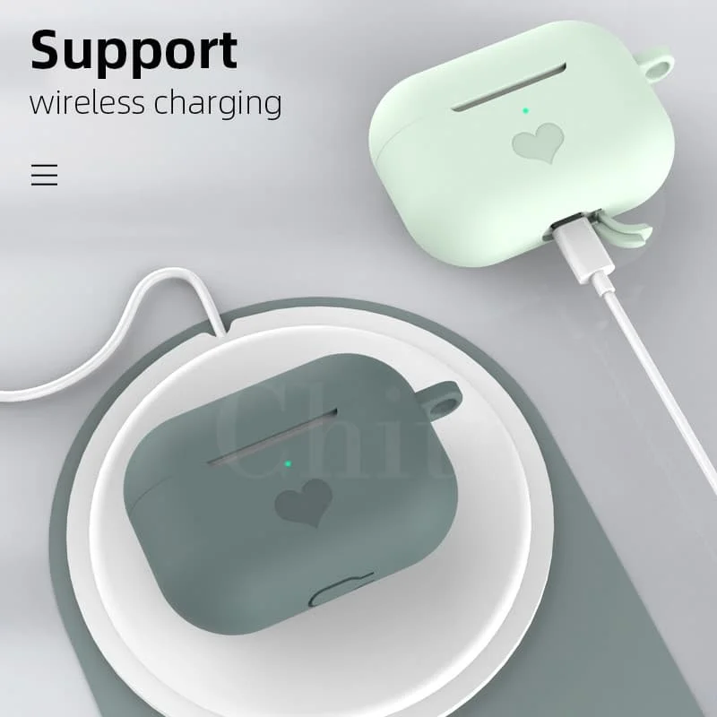 Роскошный мягкий силиконовый тонкий чехол для Airpods Pro защитный наушников