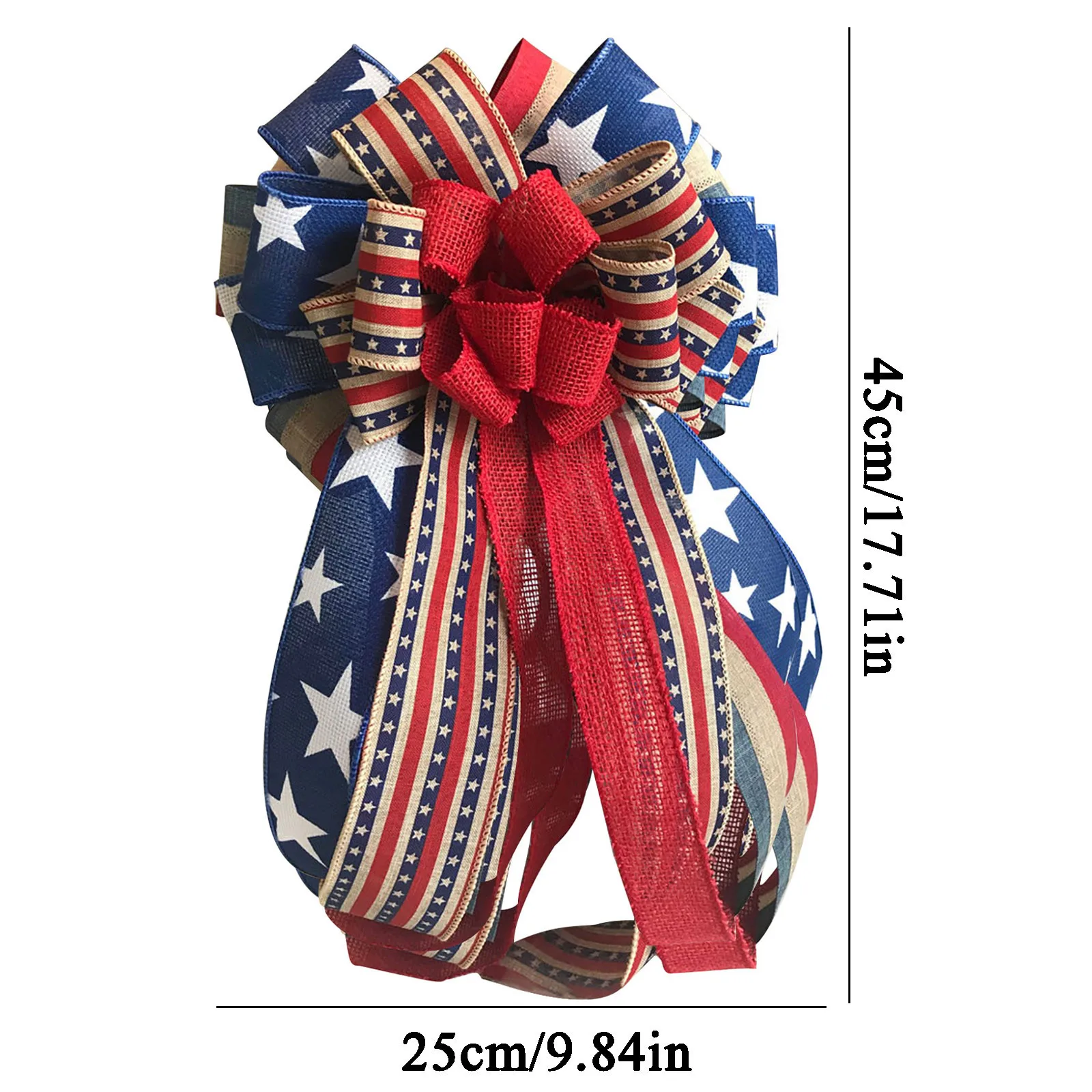 

New Wreath Memorial Day Patriotic Door Wreath For Front Door Flag Wreath Independence Day Door Decoration
