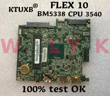 Материнская плата KTUXB BM5338 для Lenovo FLEX 10 материнская ноутбука N3530 / N3510 4 Гб ОЗУ DDR3 100%