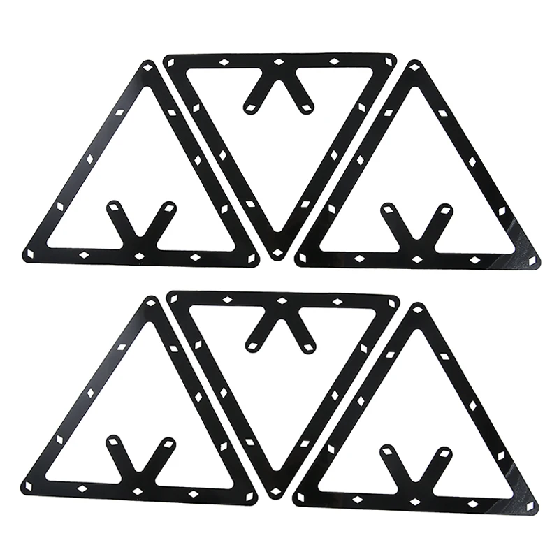 

Mayitr 6Pcs Triangular M-agic Ball Rack Positioning Billiard Pool Cue Accessory Black Sports Entertainment