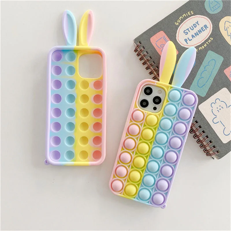for redmi 9t 9c 9a note 9t 10 9 8 pro case push bubble relieve stress phone cover for xiaomi mi 10t lite 11 poco x3 f2 pro m3 f3 free global shipping