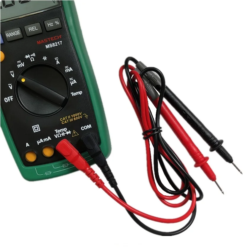 Mastech MS8217 Цифровой Универсальный Тестер AC/DC напряжение AC/DC Измеритель сопротивления емкости тока с измерением температуры