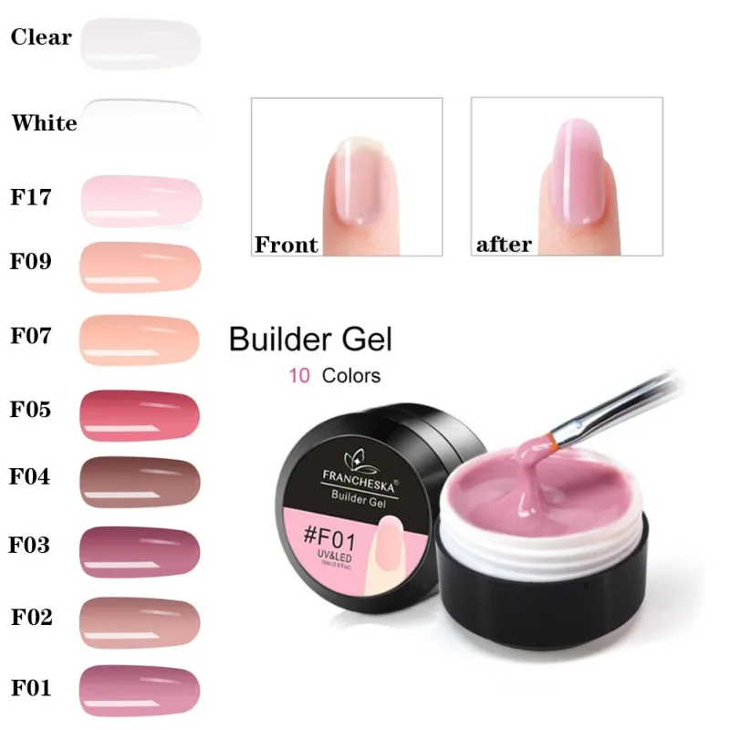 Гель для наращивания ногтей светодиодная УФ лампа лак долговечный