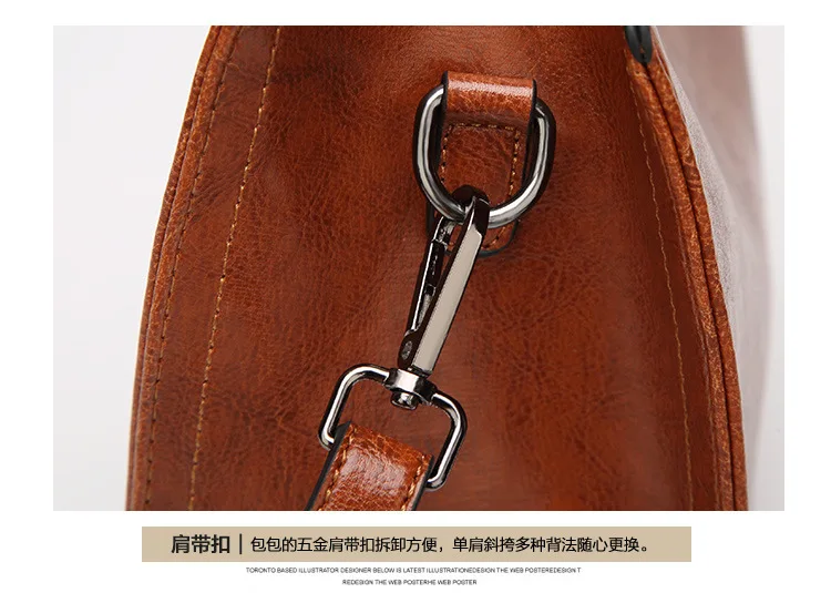 Genuine leather Women handbags New handbags Cross-border goods Simple handbag Ms. Briefcase Shoulder Messenger
