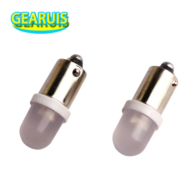 100X неполярный AC DC 6V 6,3 V BA9S T4W #44 #47 базовый светодиодный Клин F10 с матовой линзой неполярный пинбол игровой автомат белый синий