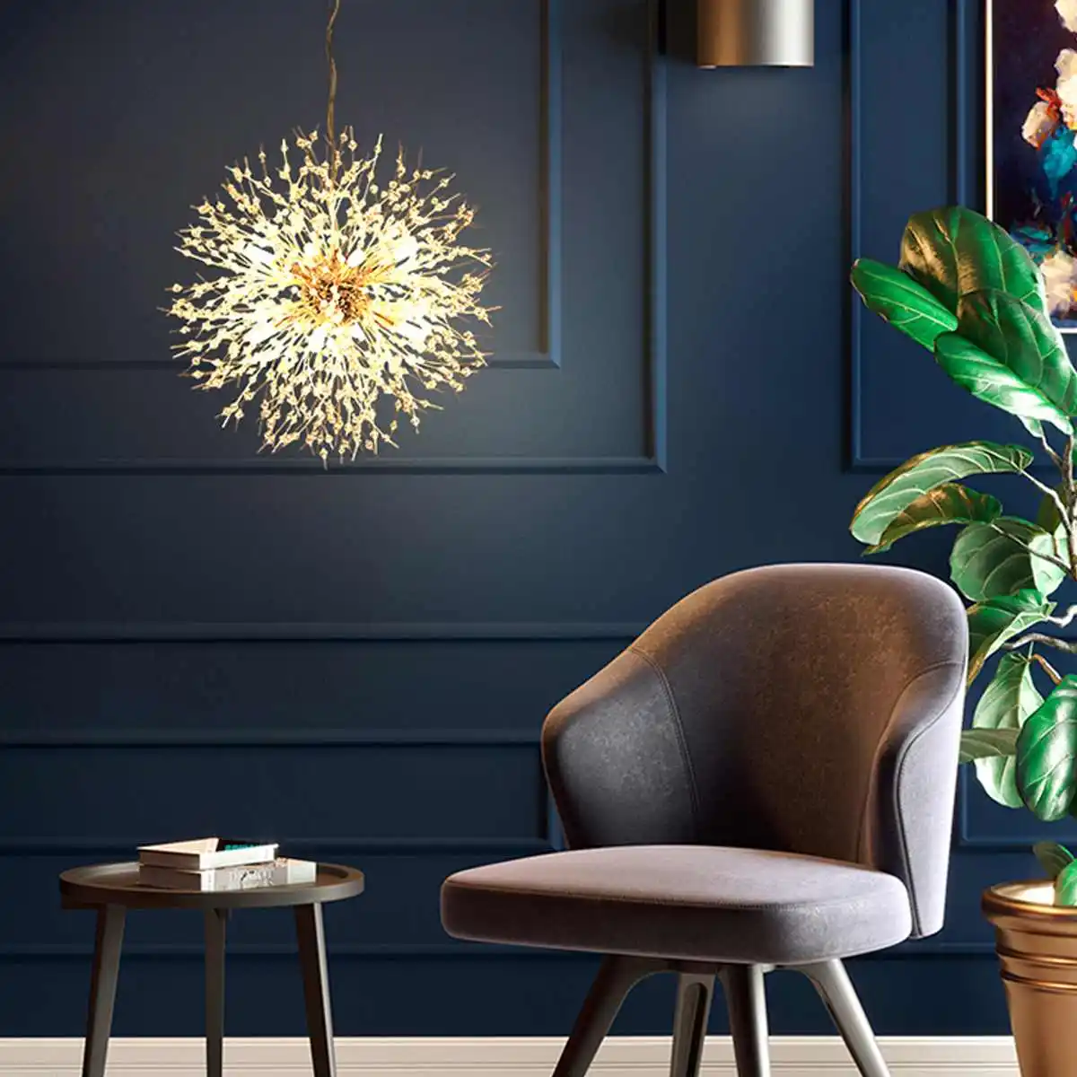 

Nordic Artistic LED Chandelier White Light Modern Decorative Crystal Pendant Lighting Ceiling Lamp Dining Room Party Lobby Decor