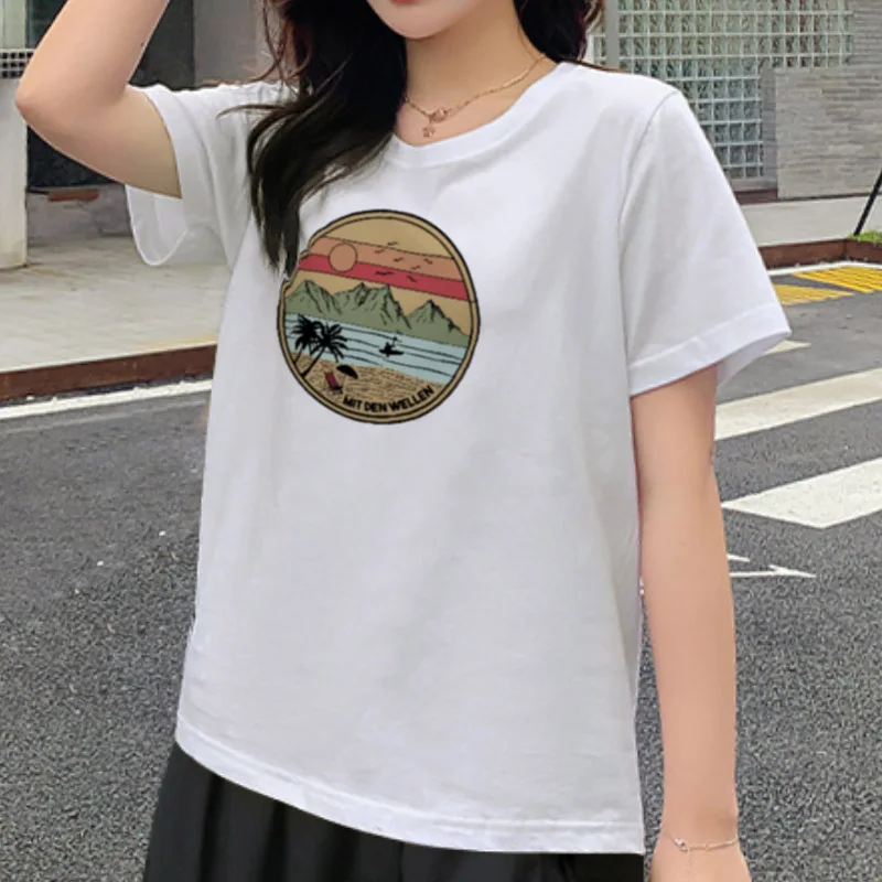 

MP25 2020 женская летняя свободная футболка, очень удобная