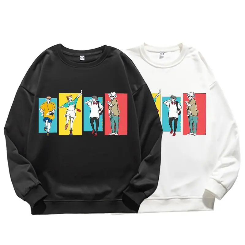 

Jujutsu Kaisen Hoodie Pullover Japanese Anime Yuji Itadori Cartoon Sweatshirts Streetwear Unisex Graphic Tops Black White No Cap