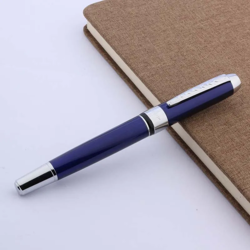 Офисная школа JINHAO 250 новая синяя серебристая металлическая шариковая ручка |
