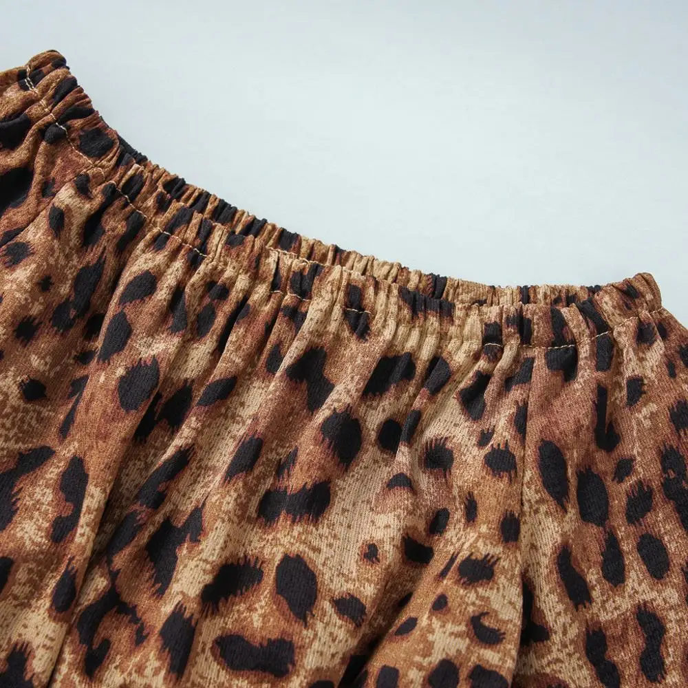 

Baby Girls Clothes Sets Newborn Infant Autumn Long Sleeve Fashionable Leopard Print Clothes + Jumpsuit Outfits 2019 Newest