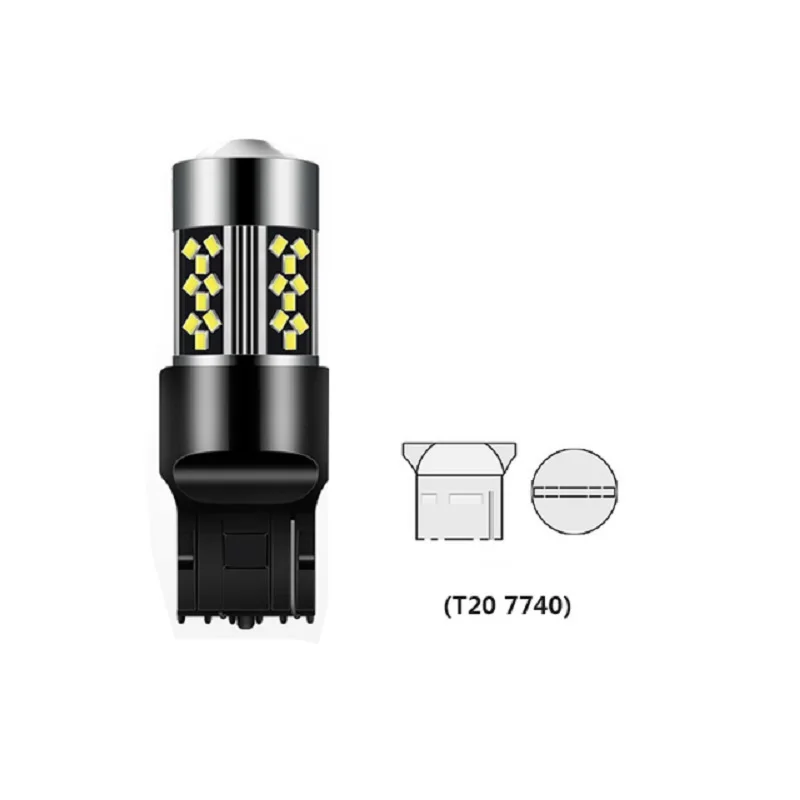 OKEEN 2PCS Car Signal Lamp T20 7440 Led Canbus Bulbs 42SMD 2016 Chips Interior Reading Light Wedge Side Lamps 12V - купить по