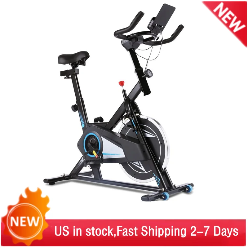 

Indoor Cycling Bike Cardio Training Time Speed Calories Display Spinning Bike Fat Burn Lose Weight Home Office Exercise Bicycle