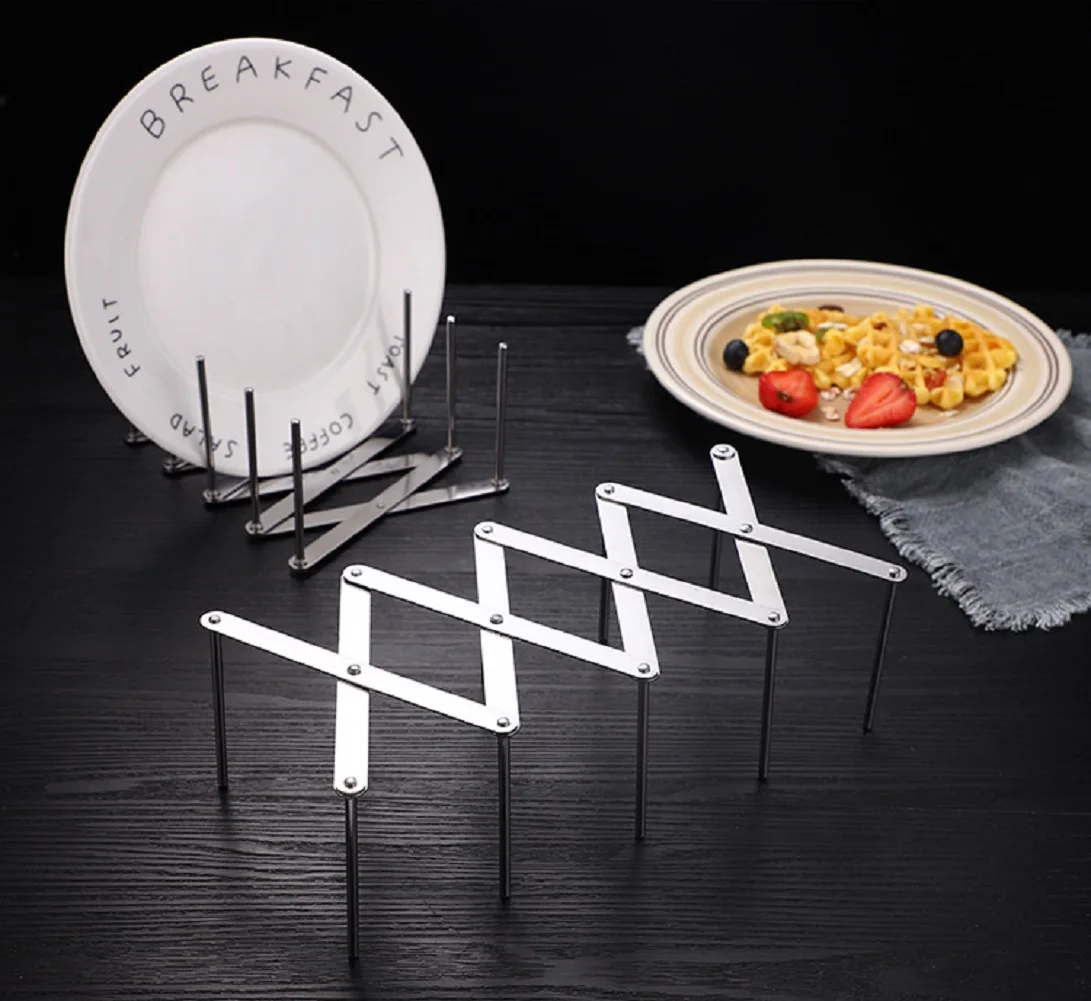 Pot Lid Shelf Cooking Dish Rack Kitchen Accessories Sink Storage Stainless Steel Adjustable Drain Holder Organizer | Дом и сад