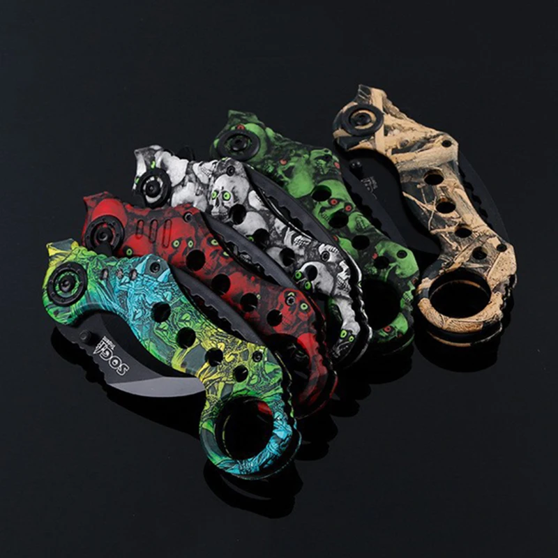 CS GO складной керамбит нож для выживания охоты тактические ножи коготь