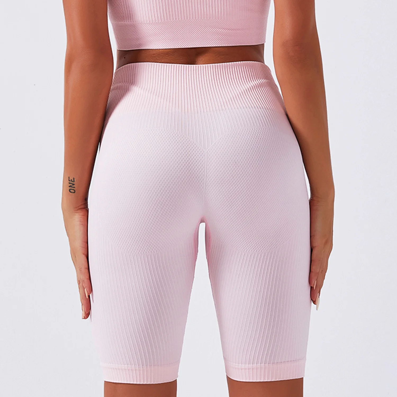 

CHRLEISURE Women Seamless Leggings High Waist Gym Legging Work Out Button Vest Sports Tops 2-piece Set