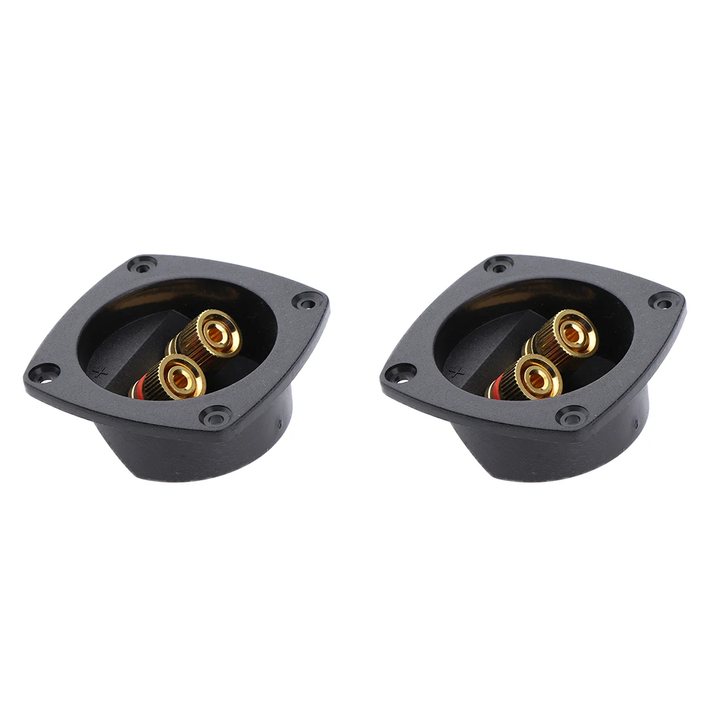 2 шт. черное кольцо пружинный соединитель акустическая коробка терминал/корпус