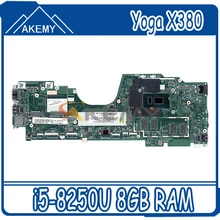 LA-F421P For ThinkPad X380 Yoga laptop motherboard CPU i5 8250U RAM 8GB tested 100% working FRU 02DA004 02DA006 5B20X01166