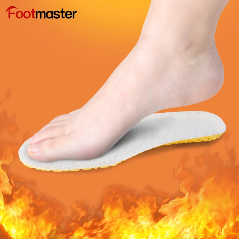 FootMaster овчина спортивные стельки для женщин и мужчин Премиум толстая шерсть мех