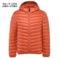 11xl 9xl 6xl oversize orange coats 2020 new mens soft packable puffer jacket hooded lightweight warm winter coat