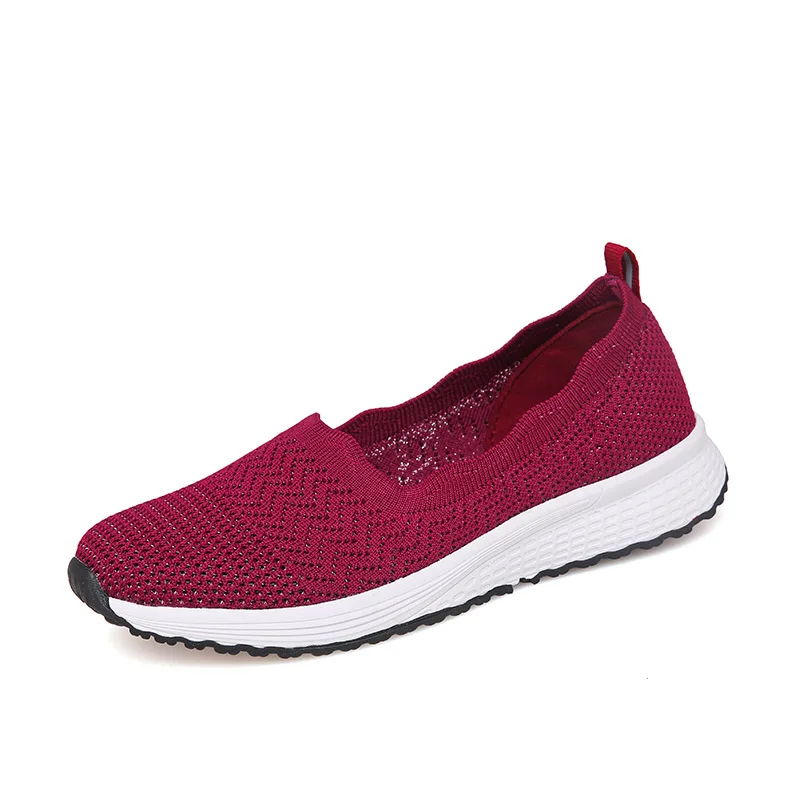 

2021 tide breathable with non-slip surface soft bottom sport walking shoes