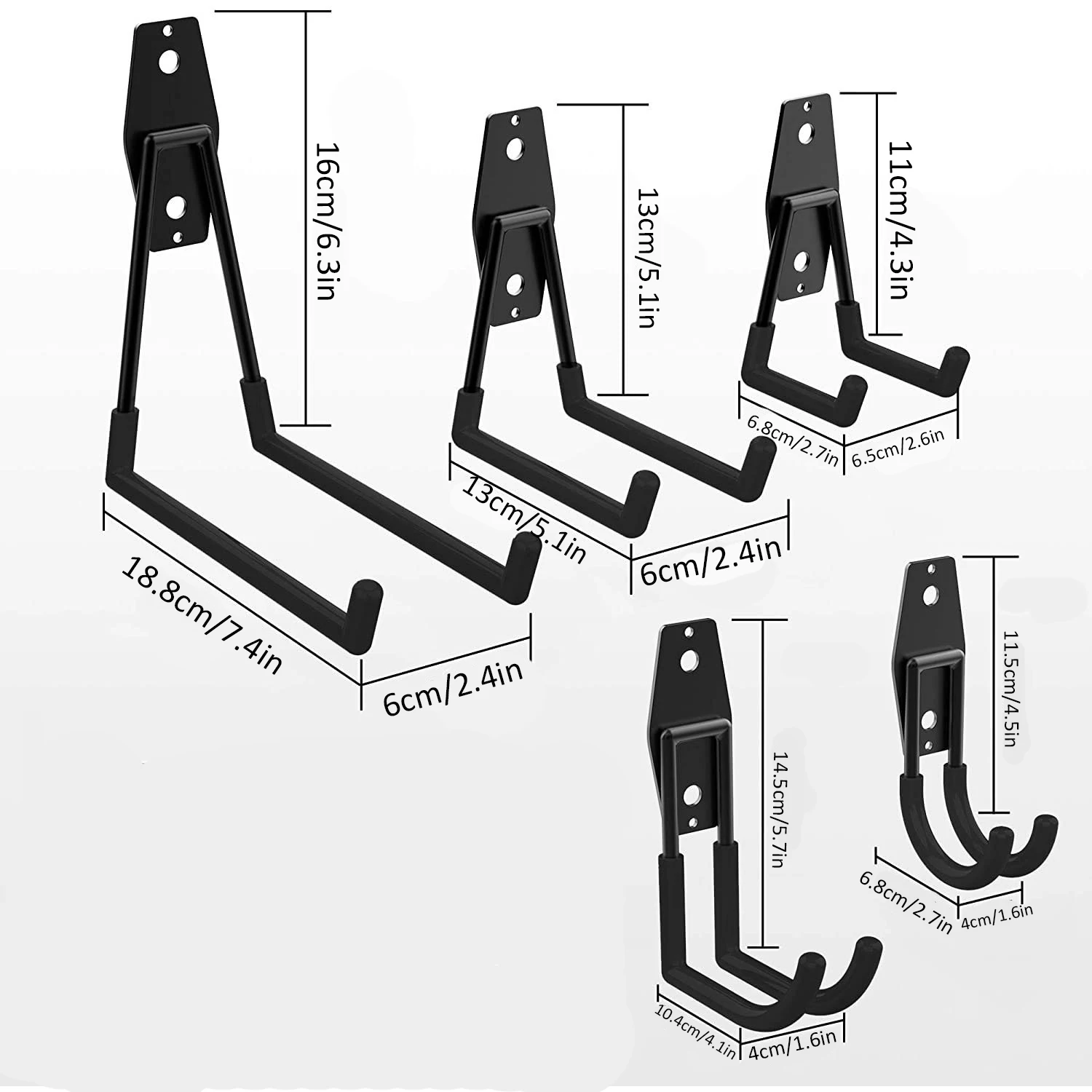 Сверхмощный металлический крючок гаражный органайзер настенное крепление