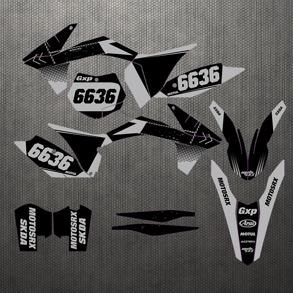 Для KTM EXC XCW 2012 2013 графические фоны наклейки Наборы наклеек для SX SXF XC XCF 2011 125-200 250 300