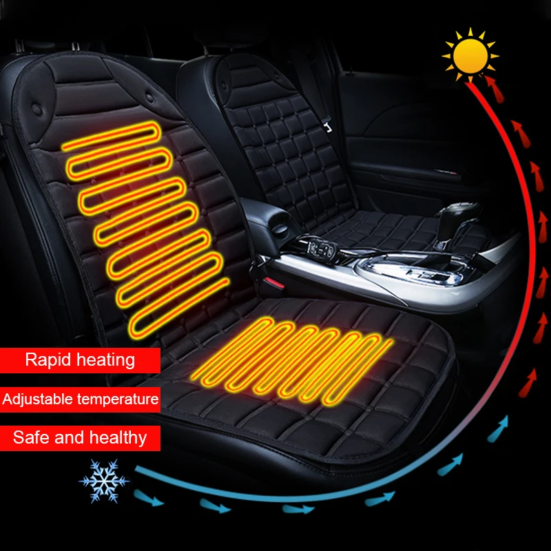 

12V Waterproof Car Seat Heater Automobile Winter Seat Covers Warmer Heating Set Homes Office Heated Seat Cushions Accessories