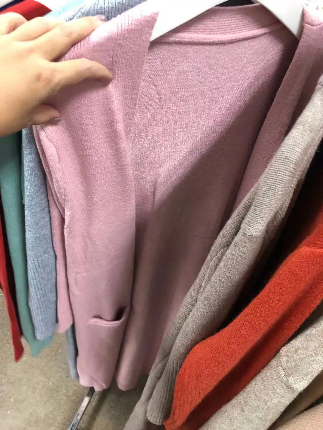 Кардиган женский вязаный зимний свободный в Корейском стиле 2021 20337 |