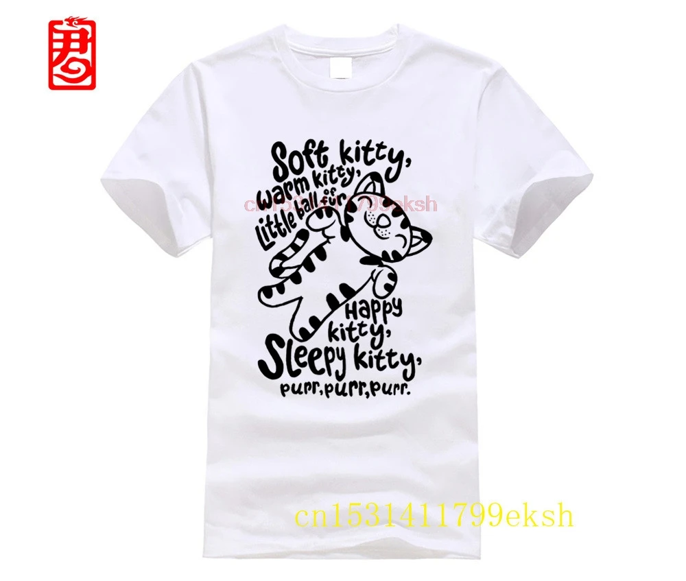 

Новинка 2023, Теория большого взрыва, мягкая мужская футболка с котенком