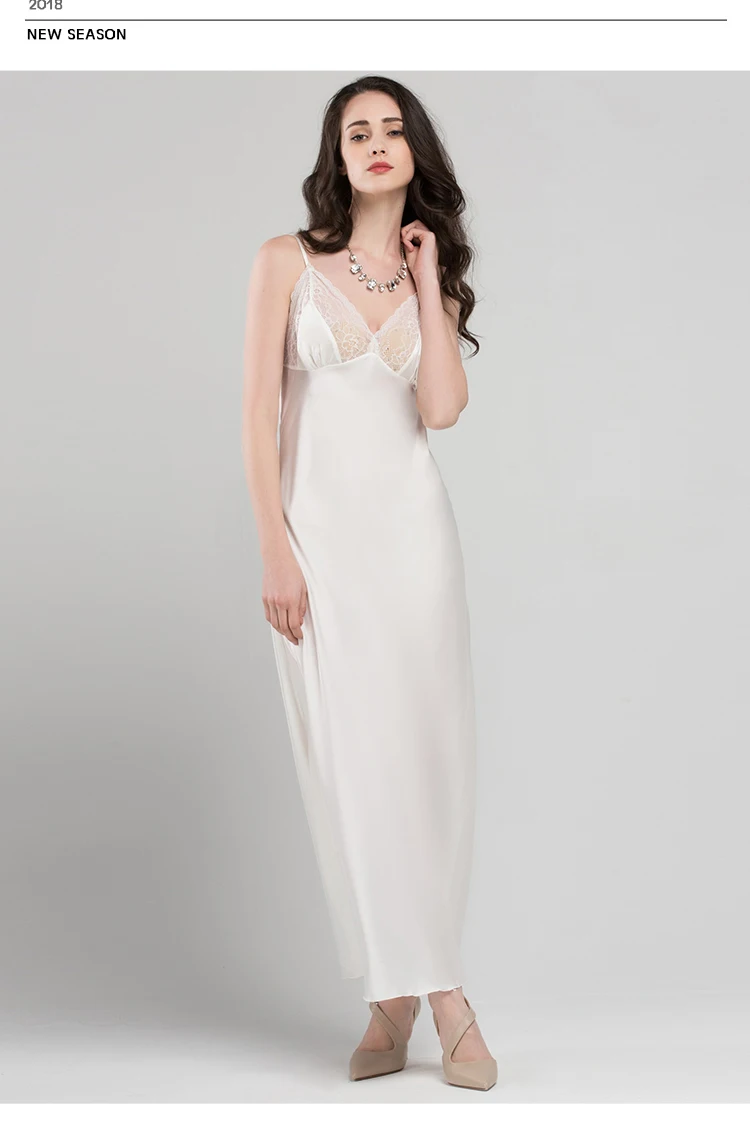 Кружевное сексуальное платье для сна на бретельках атласная шелковая одежда