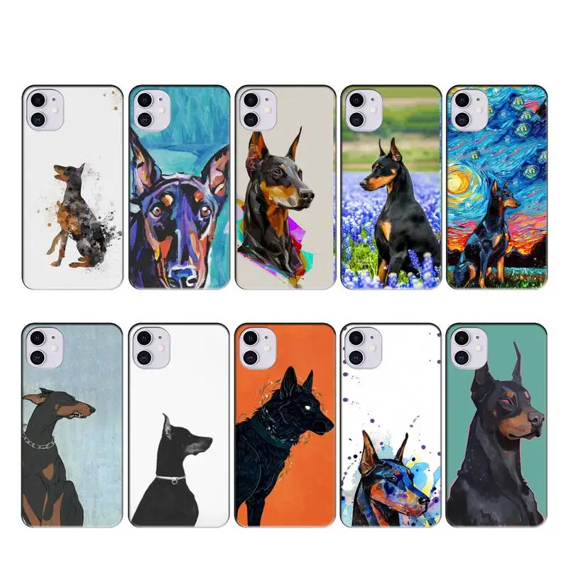 Doberman Pinscher DIY Роскошный чехол для телефона чехлы iphone 11 PRO MAX X XS XR 4S 5S 6S 7 8 PLUS SE 2020 |