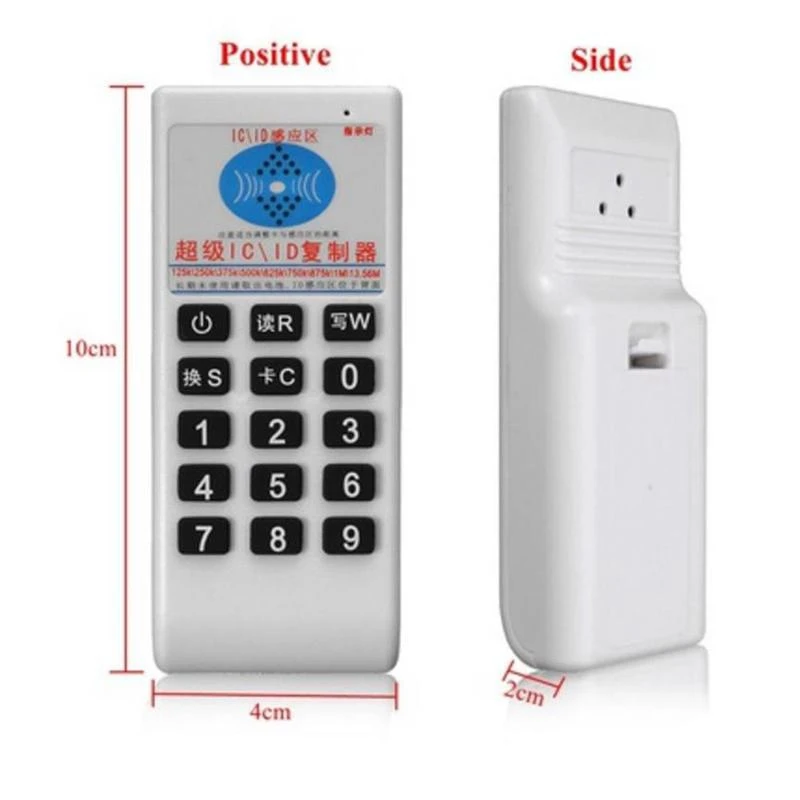 Handheld RFID Card Reader Writer 125KHz-13.56MHZ Copier Duplicator ID Tags Programmer with Key Replicator ID/IC Cloner | Безопасность и
