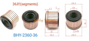 1pc 14x36.5x28.5 (25)mm 36P Copper Bars Alternator Electric Motor Commutator BHY-2360-36