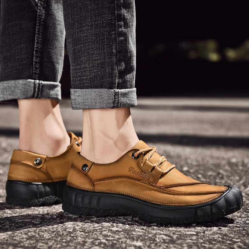 

2020 New Men Shoes Casual Breathable Casual Leather Shoes Men Man Shoe Black Mens Causal For Sneakers Sport Fashion Men's