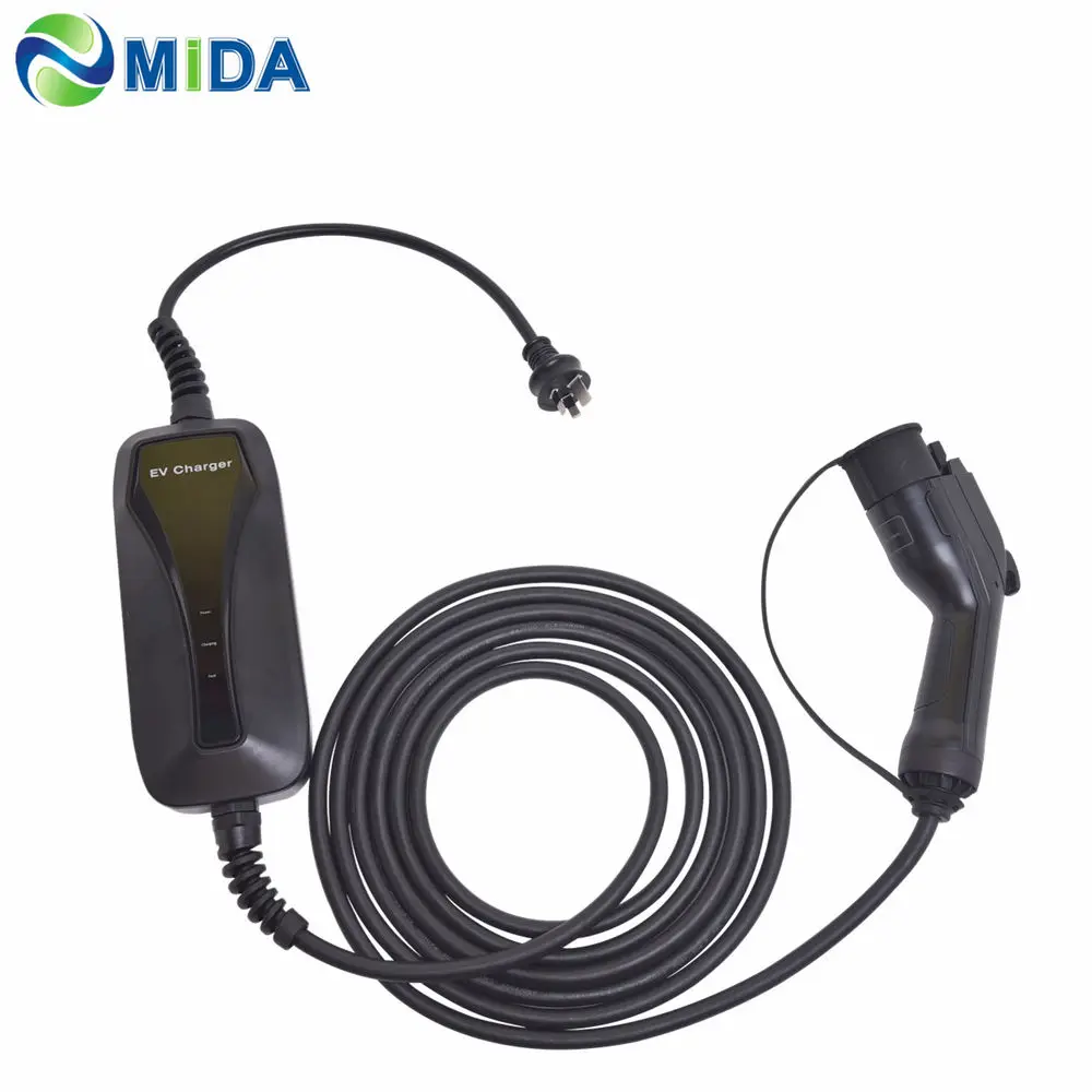 Австралийский стандарт 10 А 5 м Уровень 2 EVSE портативное зарядное устройство AU Plug