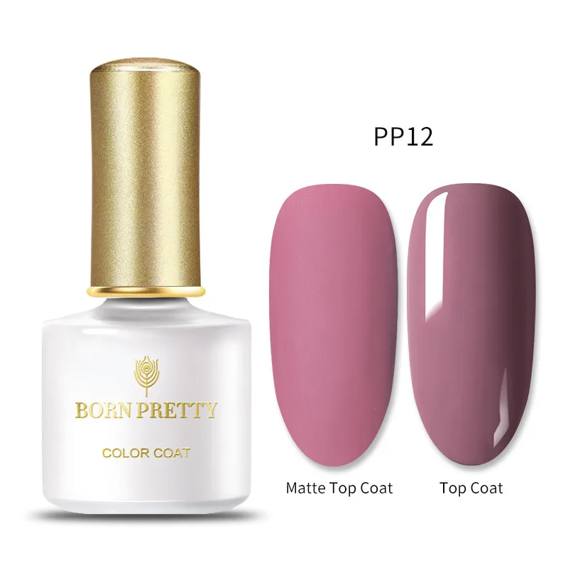 BP-PP12 BORN PRETTY Gel Polish Plum Color Semi Permanent Soak Off Gel Nail Polish 60 Colors Nail Art Gel Varnish Matt Top Coat Need 6ml - Цвет: BP-PP12