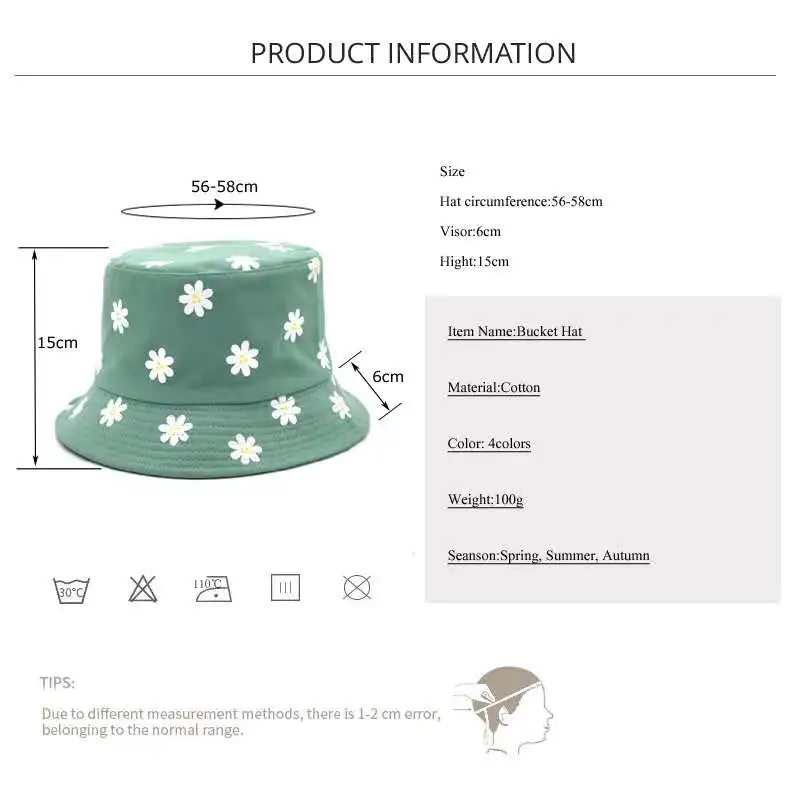 

Fashionable Cotton flower print panama Bucket Hat Fisherman Hat outdoor travel Sun Cap Hats for men and Women Panama Bucket Hat