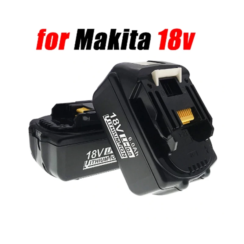 

Rechargeable Battery BL1860 B 18V 6000mAh Backup Battery For Makita 18V BL1850B BL1860 BL1840 BL1815 Cordless Drill With Charger