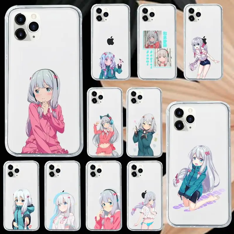

Izumi Sagiri Japan anime Phone Case Transparent soft For iphone 12 11 13 7 8 6 s plus x xs xr pro max mini