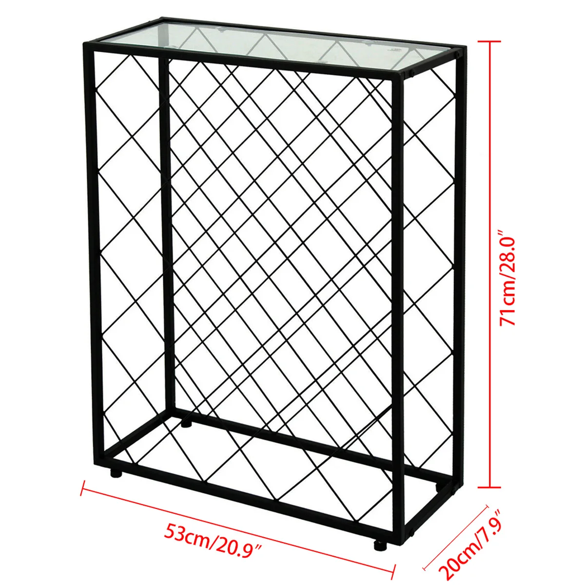 

Floor Standing Wine Rack Bottle Shelf European Red Wine Storage Rack Holders Wine Cup Rack Wine Acrylic Iron Wine Bottle Rack