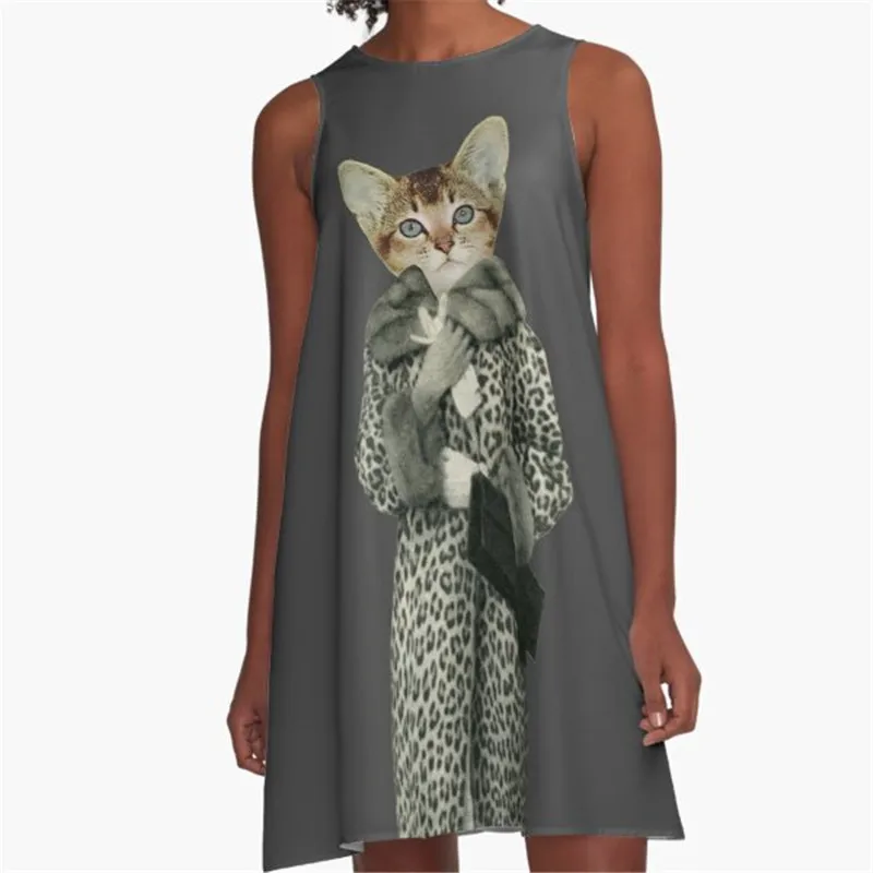 

Fashion Women summer dresse Vienna Museum Art Printed A-Line Boho Dress for women harajuku Sexy ladies mini short beach dress