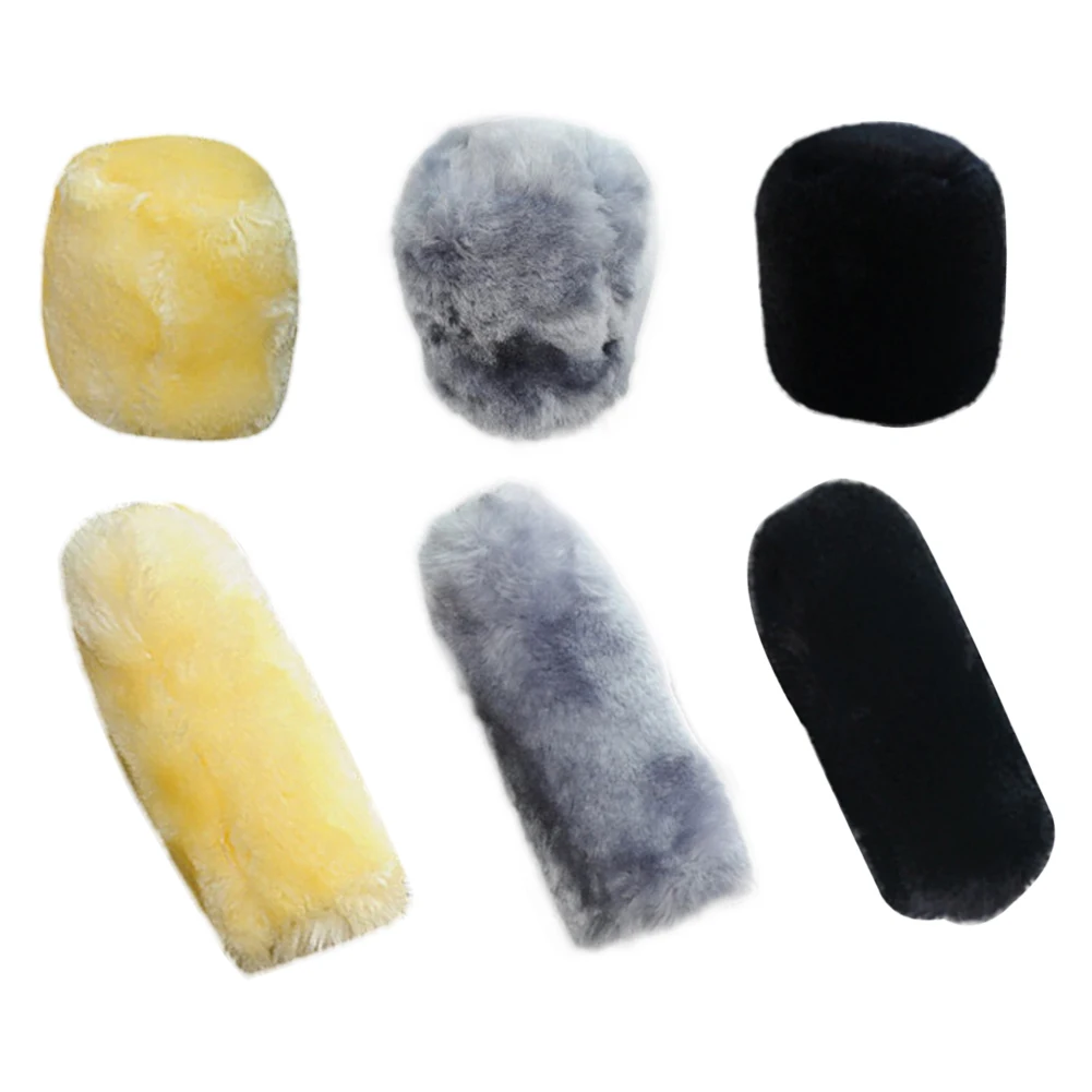 

FOR CAR 2PCS/SET Plush handbrake cover to keep warm in winter and anti-skid Car interior decoration accessories