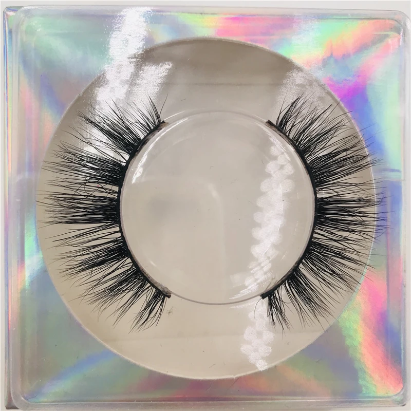 3D норковые ресницы 100% ручной работы сибирские не раздражают натуральные 15 мм |