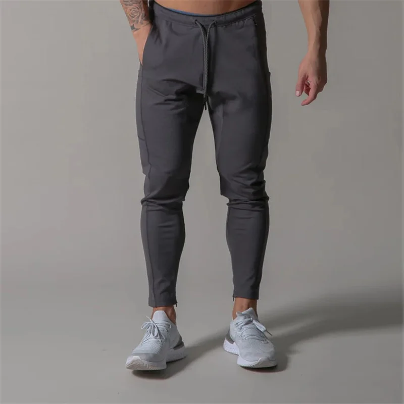 

2020 Men Fashion Casual Pants Casual Jogging Pockets Pants Gray Blue Black Trousers Fitness M-3XL