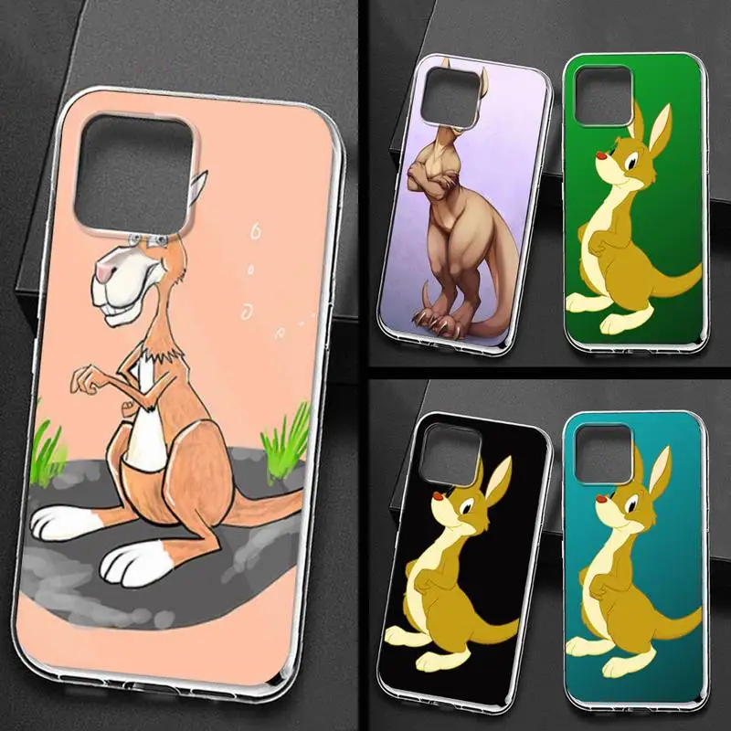 Милый чехол для телефона кенгуру iPhone 11 12 pro XS MAX Mini 8 7 6 6S Plus X 5S SE 2020 XR | Мобильные