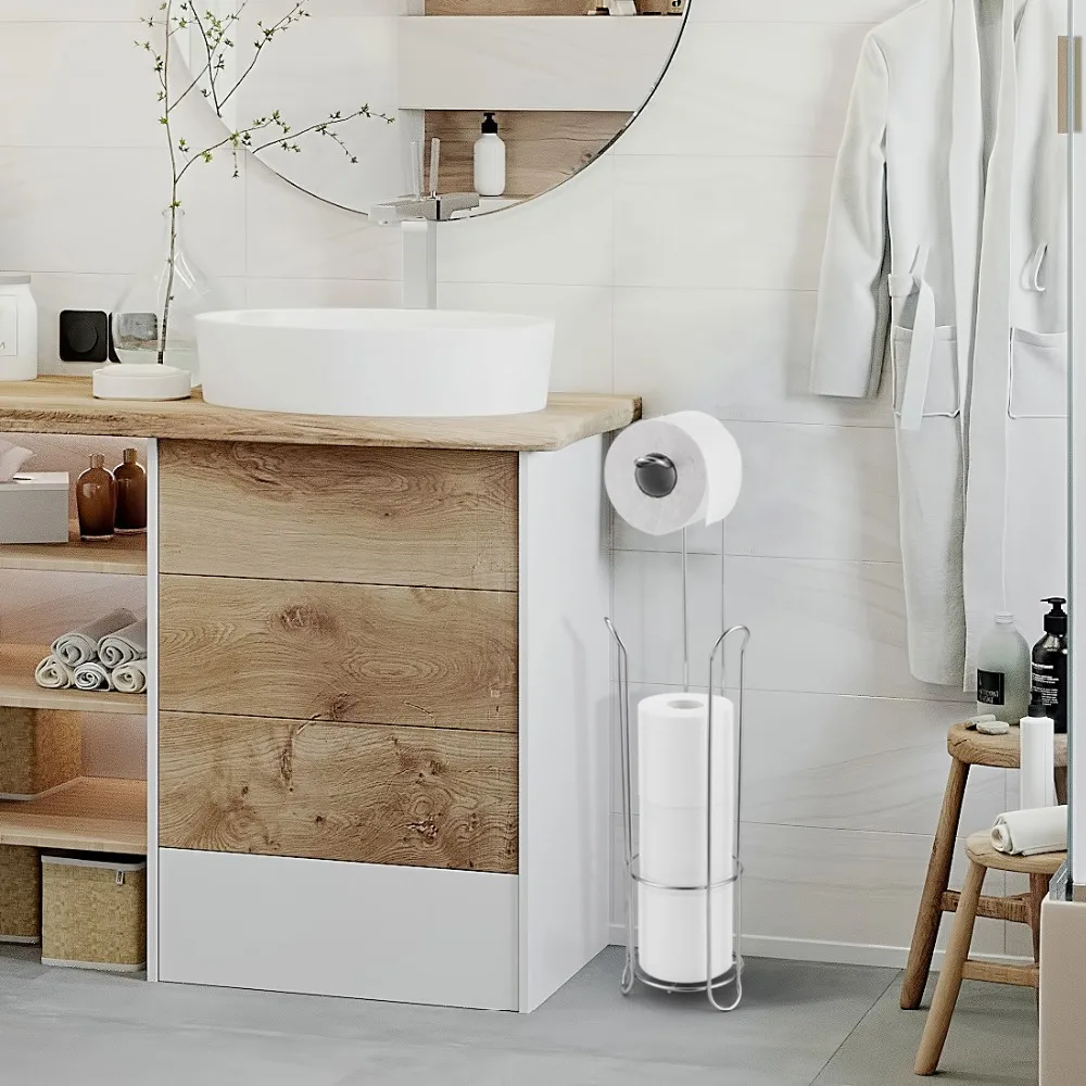 Держатель рулона бумаги для ванной комнаты из нержавеющей стали диспенсер для туалетной бумаги отдельно стоящий органайзер для хранения( без салфеток