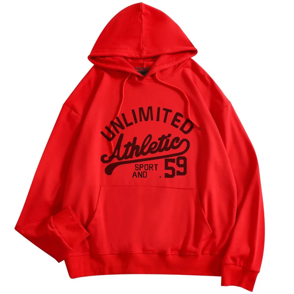 

Женская тонкая толстовка с капюшоном, Женская Повседневная Толстовка с буквенным принтом, Мужская/Женская Высококачественная хлопковая то...