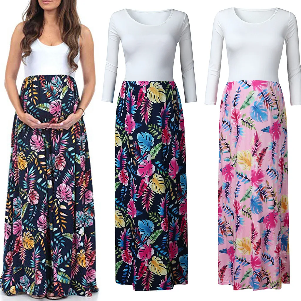 Платья для беременных Одежда Платье кормления элегантный Свободный жилет с