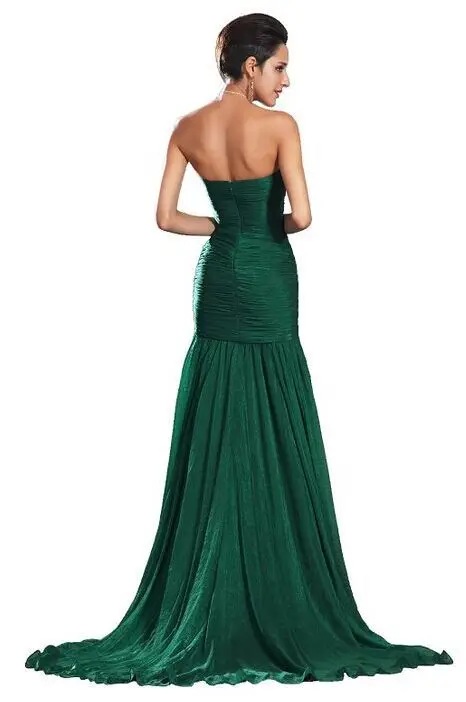 Бесплатная доставка Vestidos De Feista 2019 милая шифона Русалка длинное платье на